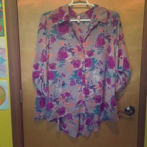 Floral print blouse